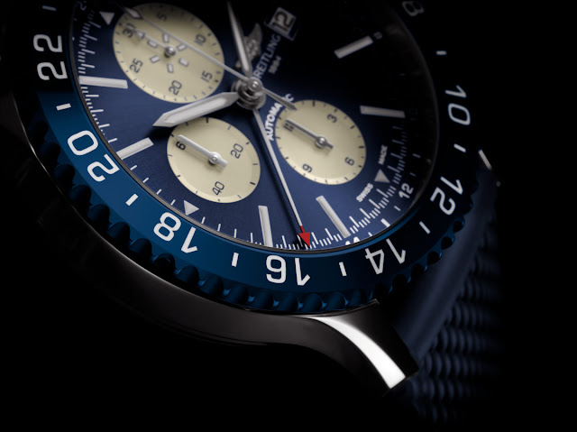 Replica Breitling Chronoliner Blau