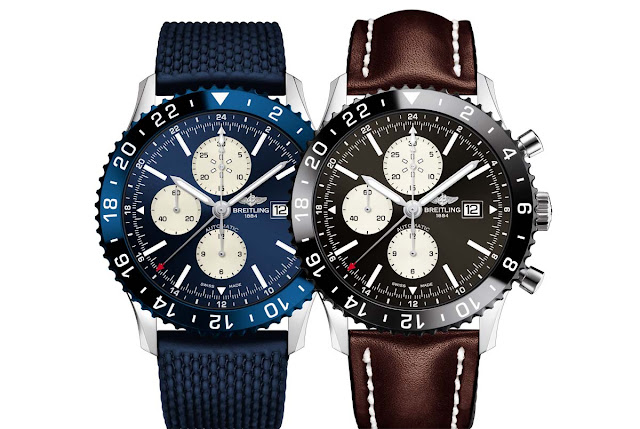 Replica Breitling Chronoliner Blau Bronze